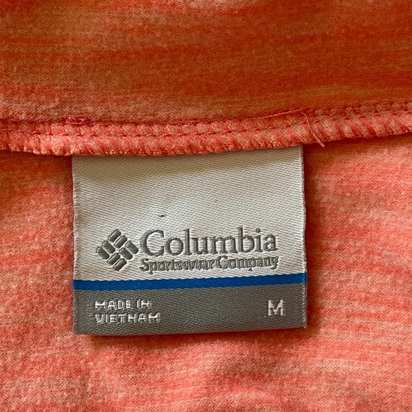 Columbia Women’s Coral Colored Size MEDIUM Fleece Hoodie Pullover PRE-OWNED - Picture 3 of 5